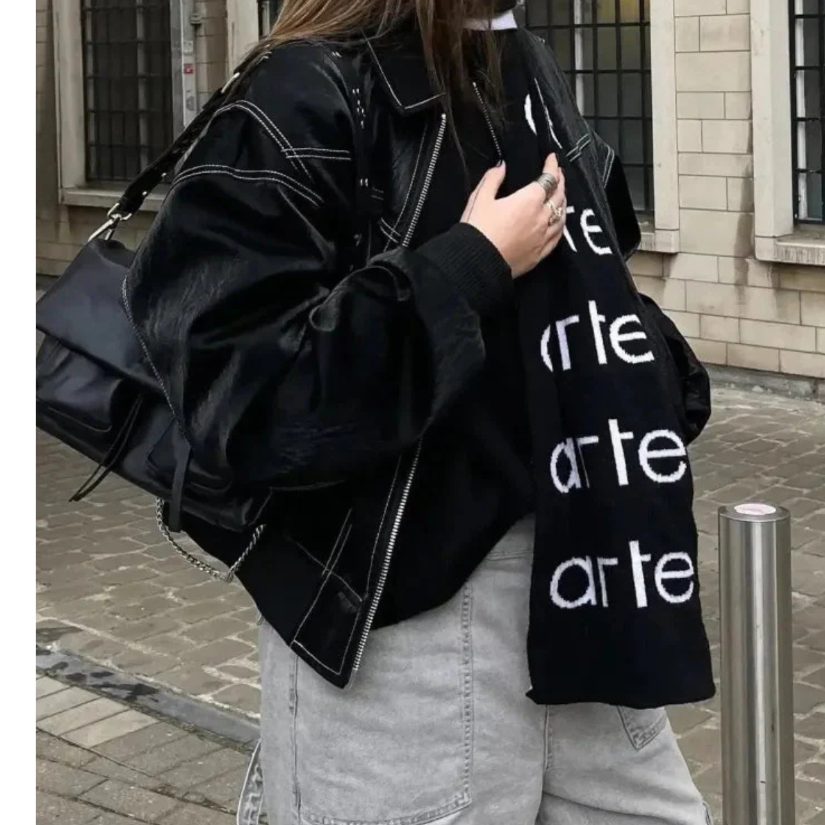 Leranzo | Oversized leren jas