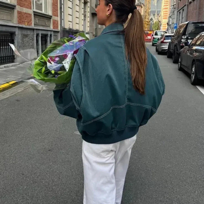 Leranzo | Oversized leren jas