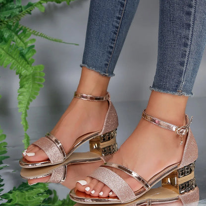 Leranzo | Glitter sandalen