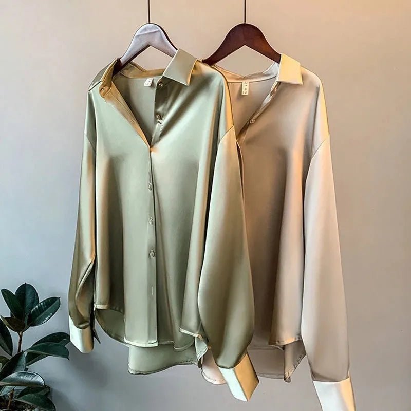 Leranzo |Satijnen Blouse