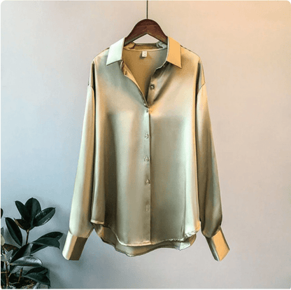 Leranzo |Satijnen Blouse