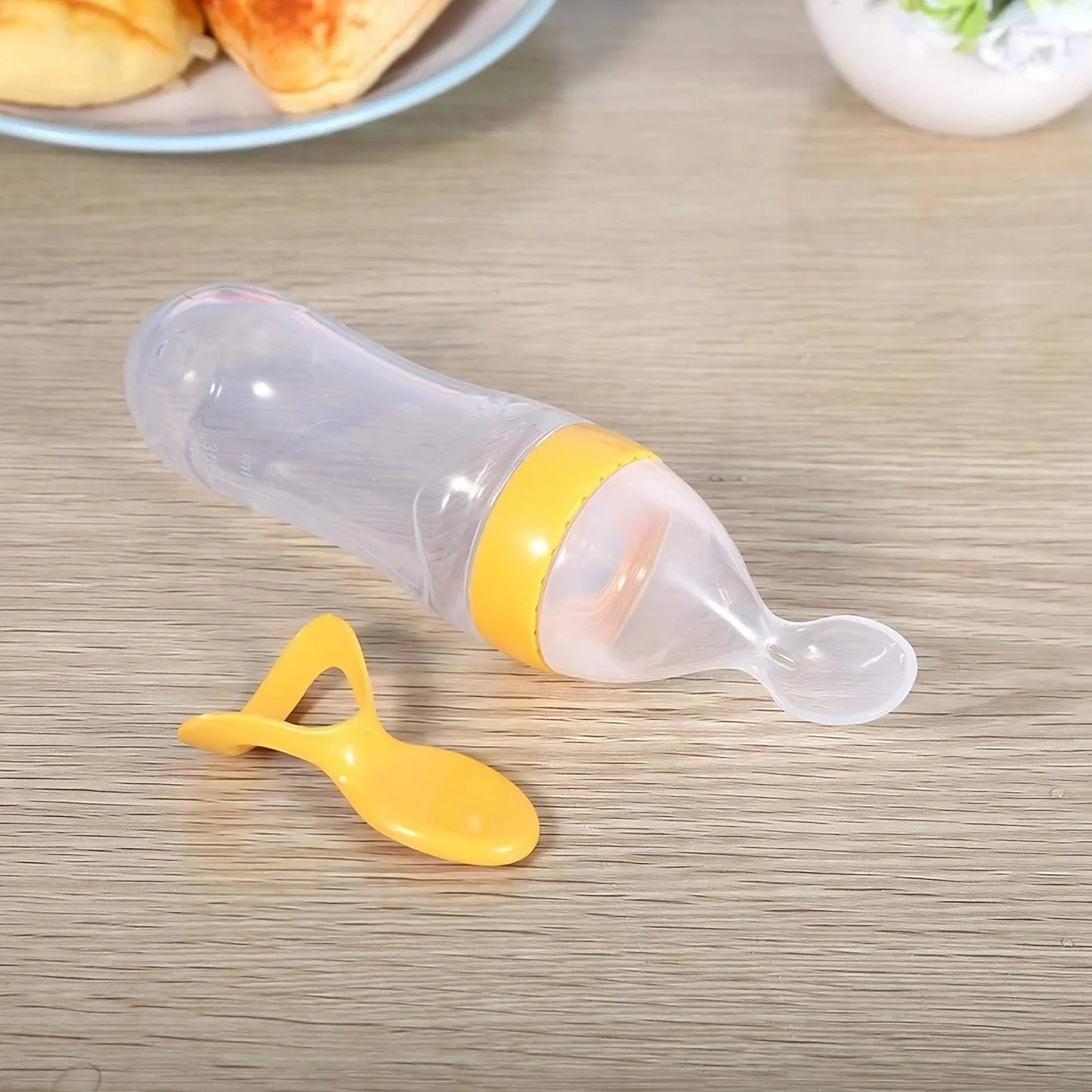 Leranzo | Knijpbare Baby Lepel Fles